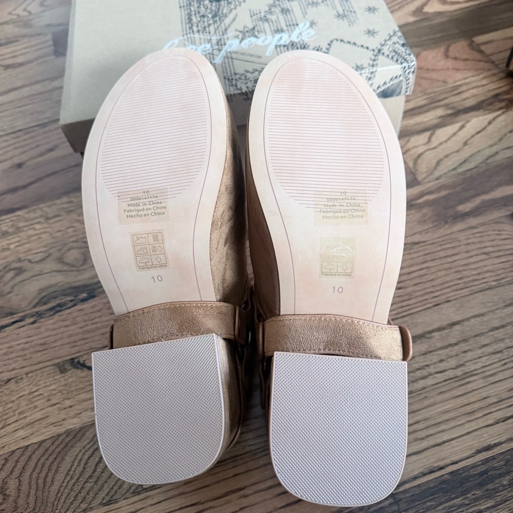 Free People Amalia Harness Platform Clogs – Camel – Size 10 - Picture 5 of 6